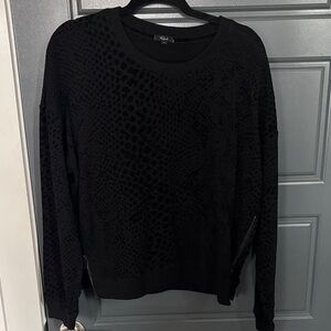 Black Animal Print Sweatshirt